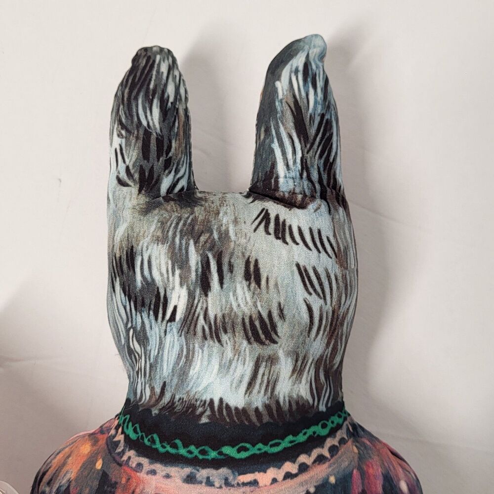 Anthropologie Nathalie Lete Blanche Bunny Rabbit Plush Cloth Doll Pillow - Picture 4 of 8